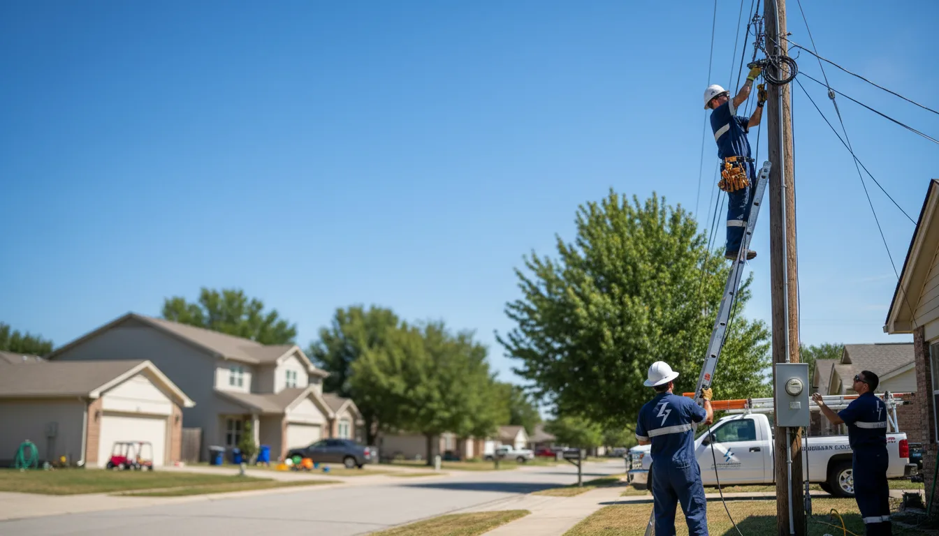 Residential electrician providing installation services in Gorum, LA